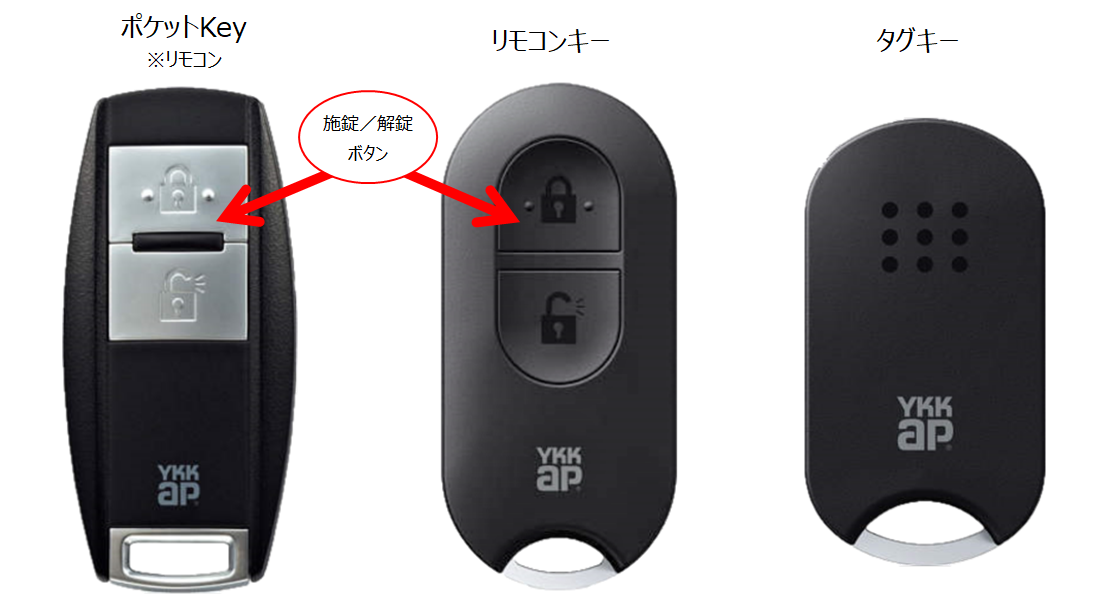 スマートスクラブス YKK リモコンキー ポケットキー 新品2個 | www